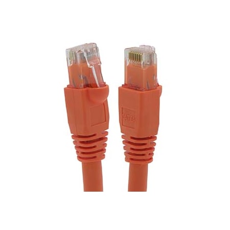 CAT6A UTP Ethernet Network Booted Cable- 100ft- Orange